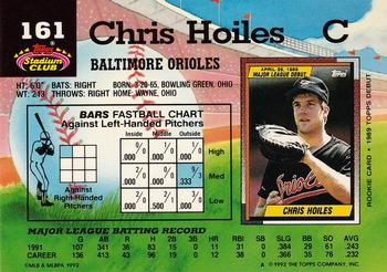 Chris Hoiles  baseball card collectible - Main Image 2