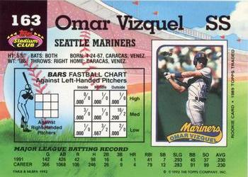 Omar Vizquel  baseball card collectible - Main Image 2