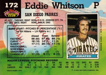 Eddie Whitson  baseball card collectible - Main Image 2