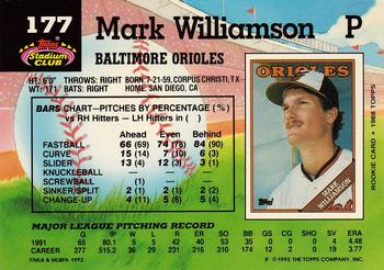 Mark Williamson  baseball card collectible - Main Image 2