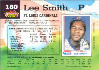 Lee Smith  baseball card collectible - Main Image 2