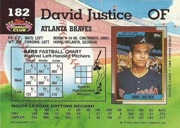 David Justice  baseball card collectible - Main Image 2