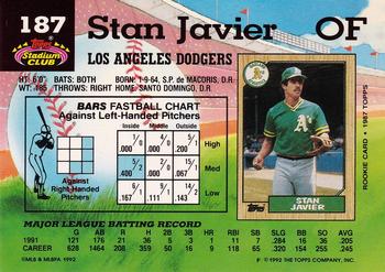 Stan Javier  baseball card collectible - Main Image 2