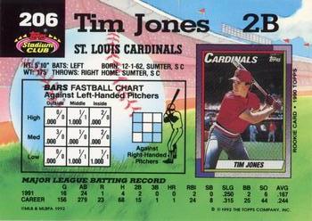 Tim Jones  baseball card collectible - Main Image 2