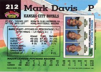 Mark Davis  baseball card collectible - Main Image 2