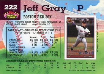Jeff Gray  baseball card collectible - Main Image 2