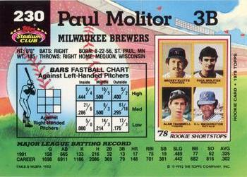 Paul Molitor  baseball card collectible - Main Image 2