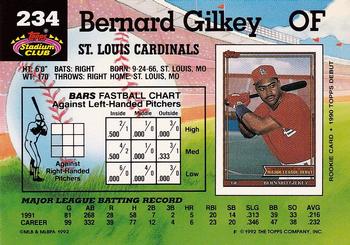 Bernard Gilkey  baseball card collectible - Main Image 2