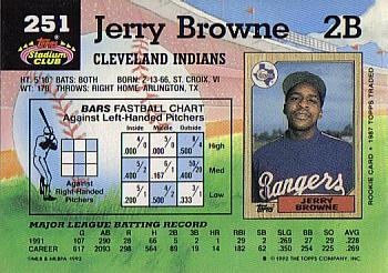 Jerry Browne  baseball card collectible - Main Image 2
