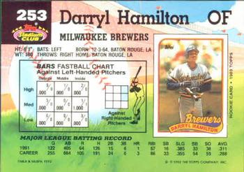 Darryl Hamilton  baseball card collectible - Main Image 2