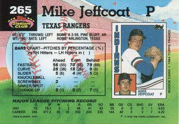 Mike Jeffcoat  baseball card collectible - Main Image 2