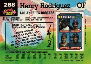 Henry Rodriguez  baseball card collectible - Main Image 2