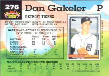 Dan Gakeler  baseball card collectible - Main Image 2