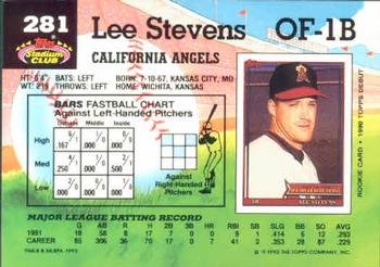 Lee Stevens  baseball card collectible - Main Image 2
