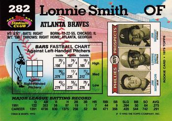 Lonnie Smith  baseball card collectible - Main Image 2