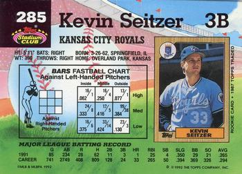 Kevin Seitzer  baseball card collectible - Main Image 2