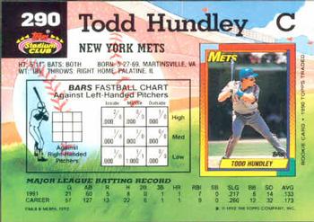 Todd Hundley  baseball card collectible - Main Image 2