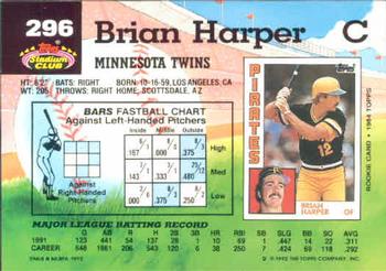 Brian Harper  baseball card collectible - Main Image 2