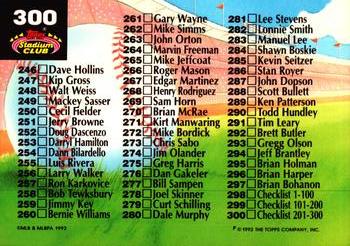 Checklist: 201-300  baseball card collectible - Main Image 2