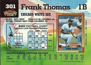 Frank Thomas  baseball card collectible - Main Image 2