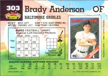 Brady Anderson  baseball card collectible - Main Image 2