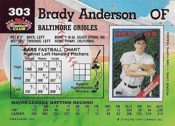 Brady Anderson  baseball card collectible - Main Image 2