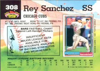Rey Sanchez  baseball card collectible - Main Image 2
