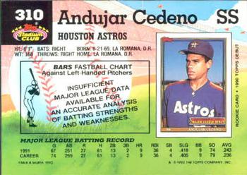 Andujar Cedeno  baseball card collectible - Main Image 2