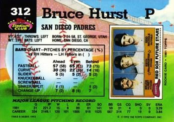 Bruce Hurst  baseball card collectible - Main Image 2