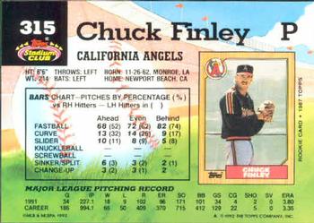 Chuck Finley  baseball card collectible - Main Image 2