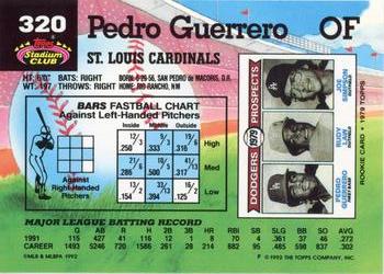 Pedro Guerrero  baseball card collectible - Main Image 2