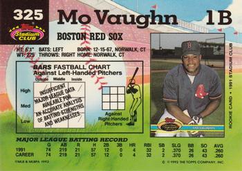 Mo Vaughn  baseball card collectible - Main Image 2