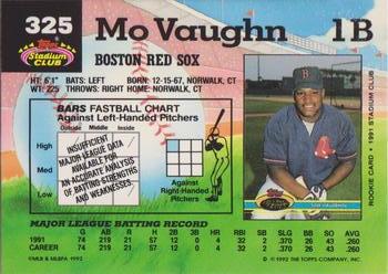 Mo Vaughn  baseball card collectible - Main Image 2