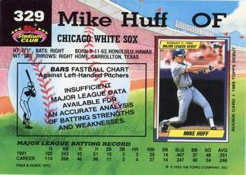 Mike Huff  baseball card collectible - Main Image 2