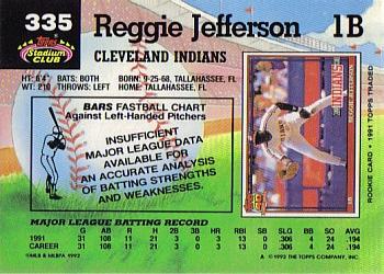 Reggie Jefferson  baseball card collectible - Main Image 2