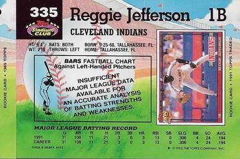 Reggie Jefferson  baseball card collectible - Main Image 2