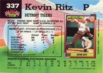 Kevin Ritz  baseball card collectible - Main Image 2