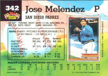 Jose Melendez  baseball card collectible - Main Image 2