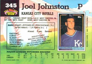 Joel Johnston  baseball card collectible - Main Image 2