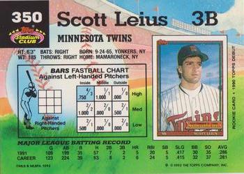 Scott Leius  baseball card collectible - Main Image 2