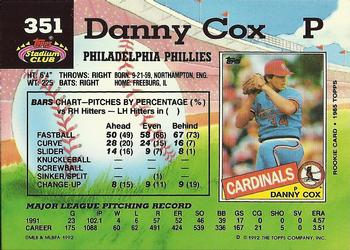 Danny Cox  baseball card collectible - Main Image 2