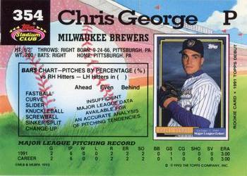 Chris George  baseball card collectible - Main Image 2