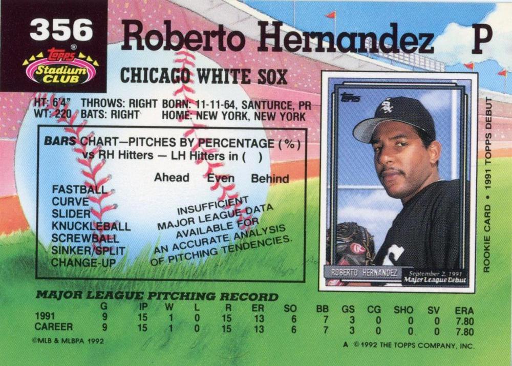 Roberto Hernandez  baseball card collectible - Main Image 2