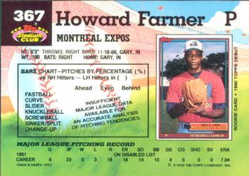 Howard Farmer  baseball card collectible - Main Image 2