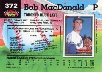 Bob MacDonald  baseball card collectible - Main Image 2