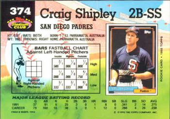 Craig Shipley  baseball card collectible - Main Image 2