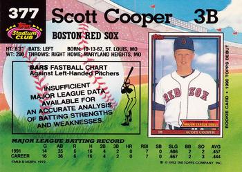 Scott Cooper  baseball card collectible - Main Image 2