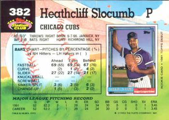 Heathcliff Slocumb  baseball card collectible - Main Image 2