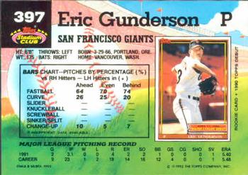 Eric Gunderson  baseball card collectible - Main Image 2