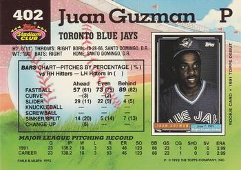 Juan Guzman  baseball card collectible - Main Image 2